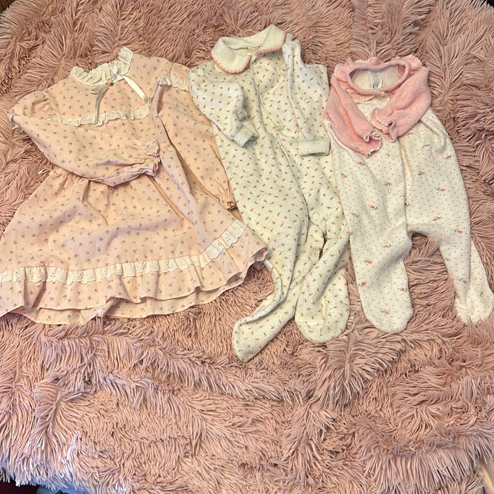 🎀Vintage Baby Onsies/ 3T Toddler Dress ToddlerTime from JC Penney🎀 Adorable!!!